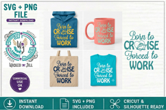 SVG Cruise Ship Boxed Born to Cruise Forced To Work Bundle Product Image 6