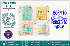 SVG Cruise Ship Boxed Born to Cruise Forced To Work Bundle Product Image 8