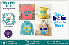 SVG Cruise Ship Boxed Born to Cruise Forced To Work Bundle Product Image 11