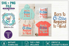 SVG Cruise Ship Boxed Born to Cruise Forced To Work Bundle Product Image 2
