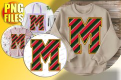 M Doodle Letter Style Glyph Cheerful Christmas Vibes! Product Image 1
