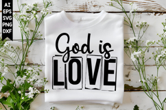 God is Love Svg, Motivation Svg Designs Product Image 1