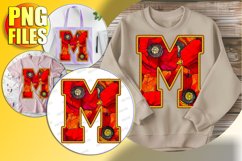 M Doodle Letter Festive Valentine Loving Heart! Product Image 1