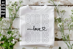God is Love Svg, Motivation Svg Designs Product Image 1
