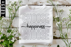 Choose Happiness Svg, Motivation Svg Designs Product Image 1