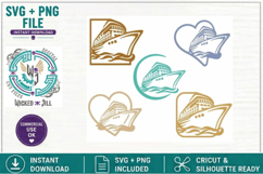 Cruise Ship Set 01 Sayings Bundle SVG Cut File Sublimation Product Image 26