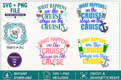 Cruise Ship Set 01 Sayings Bundle SVG Cut File Sublimation Product Image 2