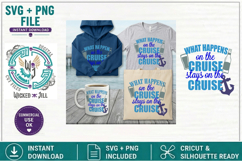 Cruise Ship Set 01 Sayings Bundle SVG Cut File Sublimation Product Image 5