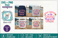 Cruise Ship Set 01 Sayings Bundle SVG Cut File Sublimation Product Image 4