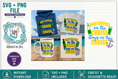 Cruise Ship Set 01 Sayings Bundle SVG Cut File Sublimation Product Image 6