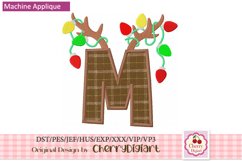 Reindeer Monograms Alphabet machine embroidery bundle 2312K Product Image 3