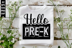 Hello Pre-k Svg, Back to School Svg Designs Product Image 1