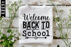 Welcome Back to School Svg, Back to School Svg Design Product Image 1