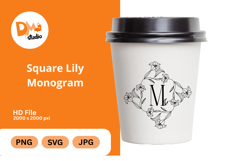 Square Lily Monogram Product Image 1