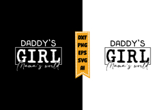 Daddy's Girl Mama's World Svg, Baby Quote Svg Designs Product Image 1