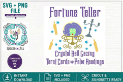 Fortune Teller Halloween Design #03 SVG Cut File Product Image 2