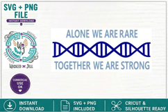 RARE GENETIC DISEASE DNA STRAND SAYING #03 SVG CUT FILE Product Image 3
