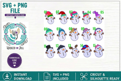 Penguins &amp; Snowmen with Hats SVG Cut File Mega Winter Bundle Product Image 2