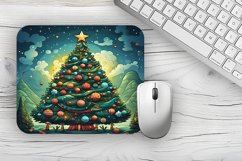 Christmas tree Mousepad PNG, Christmas Mousepad sublimation Product Image 1