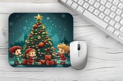 Christmas tree Mousepad PNG, Christmas Mousepad sublimation Product Image 1