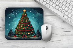Christmas tree Mousepad PNG, Christmas Mousepad sublimation Product Image 1