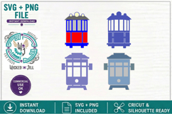 Trolley Set BUNDLE Embellishments SVG Cut File Product Image 3