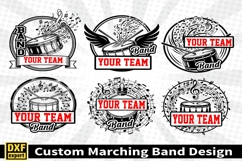 Marching band shirt SVG Editable Template Instate download Product Image 2