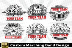 Marching band shirt SVG Editable Template Instate download Product Image 1