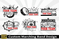 Marching band shirt SVG Editable Template Instate download Product Image 1