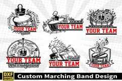 Marching band shirt SVG Editable Template Instate download Product Image 1