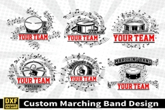 Marching band shirt SVG Editable Template Instate download Product Image 1