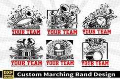 Marching band shirt SVG Editable Template Instate download Product Image 1