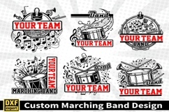 Marching band shirt SVG Editable Template Instate download Product Image 1