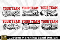 Marching band shirt SVG Editable Template Instate download Product Image 1