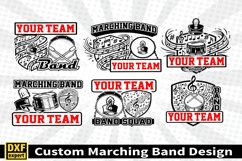 Marching band shirt SVG Editable Template Instate download Product Image 1