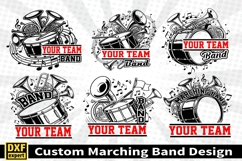 Marching band shirt SVG Editable Template Instate download Product Image 1