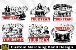 Marching band shirt SVG Editable Template Instate download Product Image 1