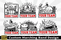Marching band shirt SVG Editable Template Instate download Product Image 1