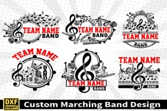 Marching band shirt SVG Editable Template Instate download Product Image 1