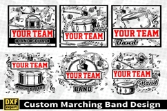 Marching band shirt SVG Editable Template Instate download Product Image 1