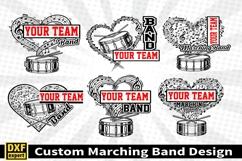 Marching band shirt SVG Editable Template Instate download Product Image 1