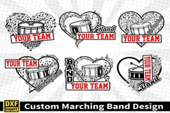 Marching band shirt SVG Editable Template Instate download Product Image 1