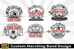 Marching band shirt SVG Editable Template Instate download Product Image 1