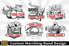 Marching band shirt SVG Editable Template Instate download Product Image 2