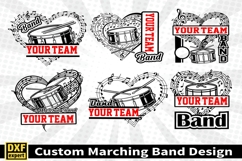 Marching band shirt SVG Editable Template Instate download Product Image 1
