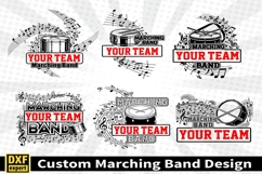 Marching band shirt SVG Editable Template Instate download Product Image 1
