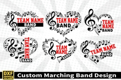 Marching band shirt SVG Editable Template Instate download Product Image 1