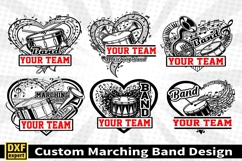 Marching band shirt SVG Editable Template Instate download Product Image 1