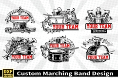 Marching band shirt SVG Editable Template Instate download Product Image 1