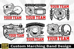 Marching band shirt SVG Editable Template Instate download Product Image 1